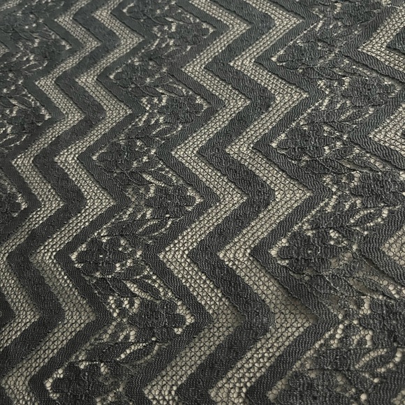 Lularoe Black Lace Mid Sleeve Open Cardigan Size Medium. - Picture 3 of 5